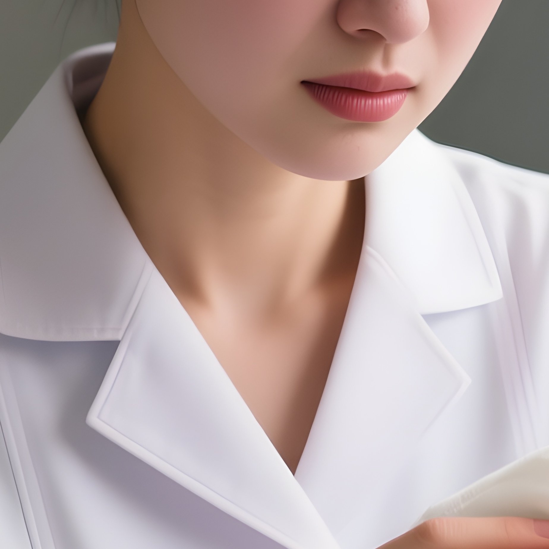 Photorealistic Nurse Applying A Warm Compress To Ease Discomfort - Full Resolution Quality Preview