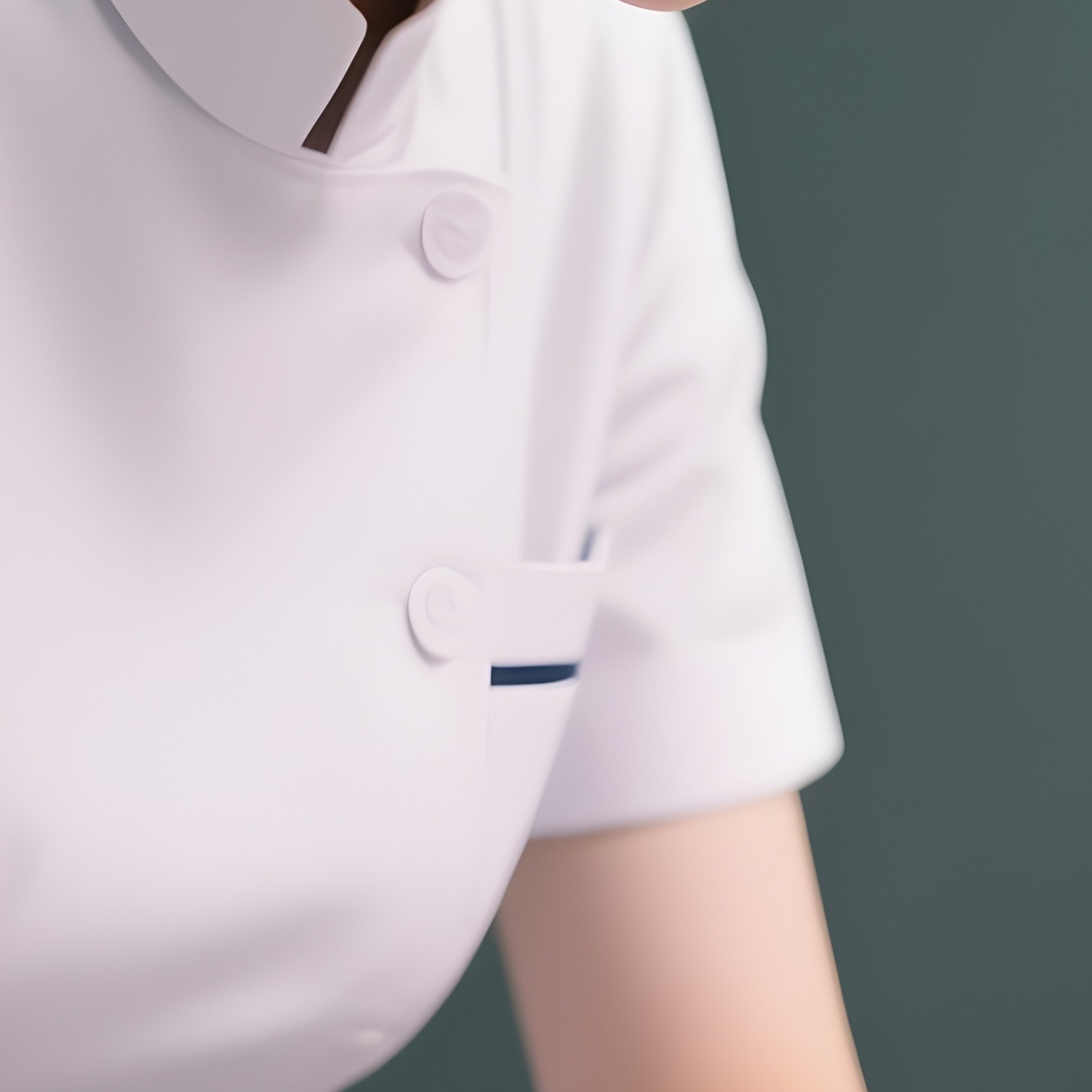 Photorealistic Nurse Cleaning The Area Around A Dressing Site - Full Resolution Quality Preview