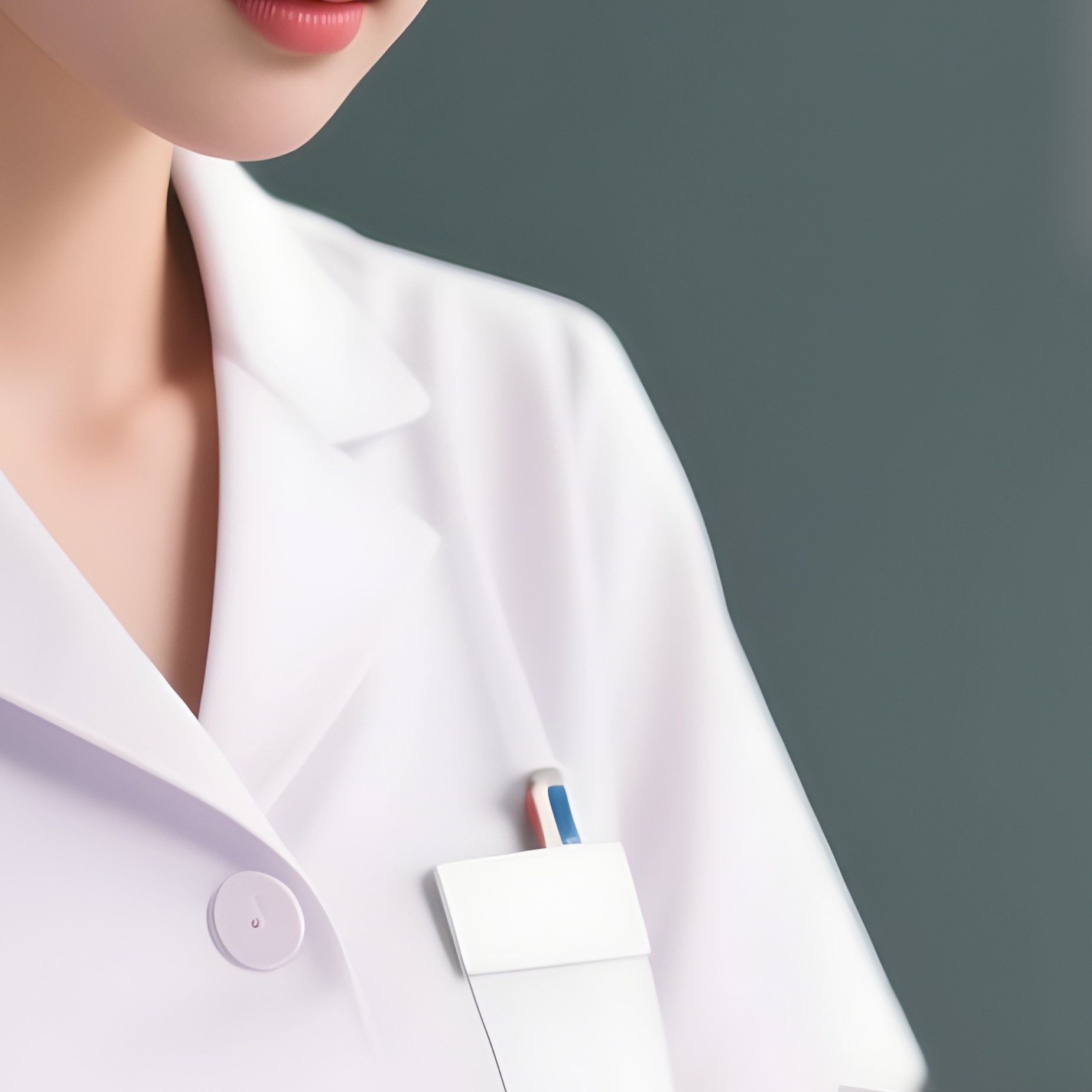 Photorealistic Nurse Confirming Allergies Before Giving Medication - Full Resolution Quality Preview