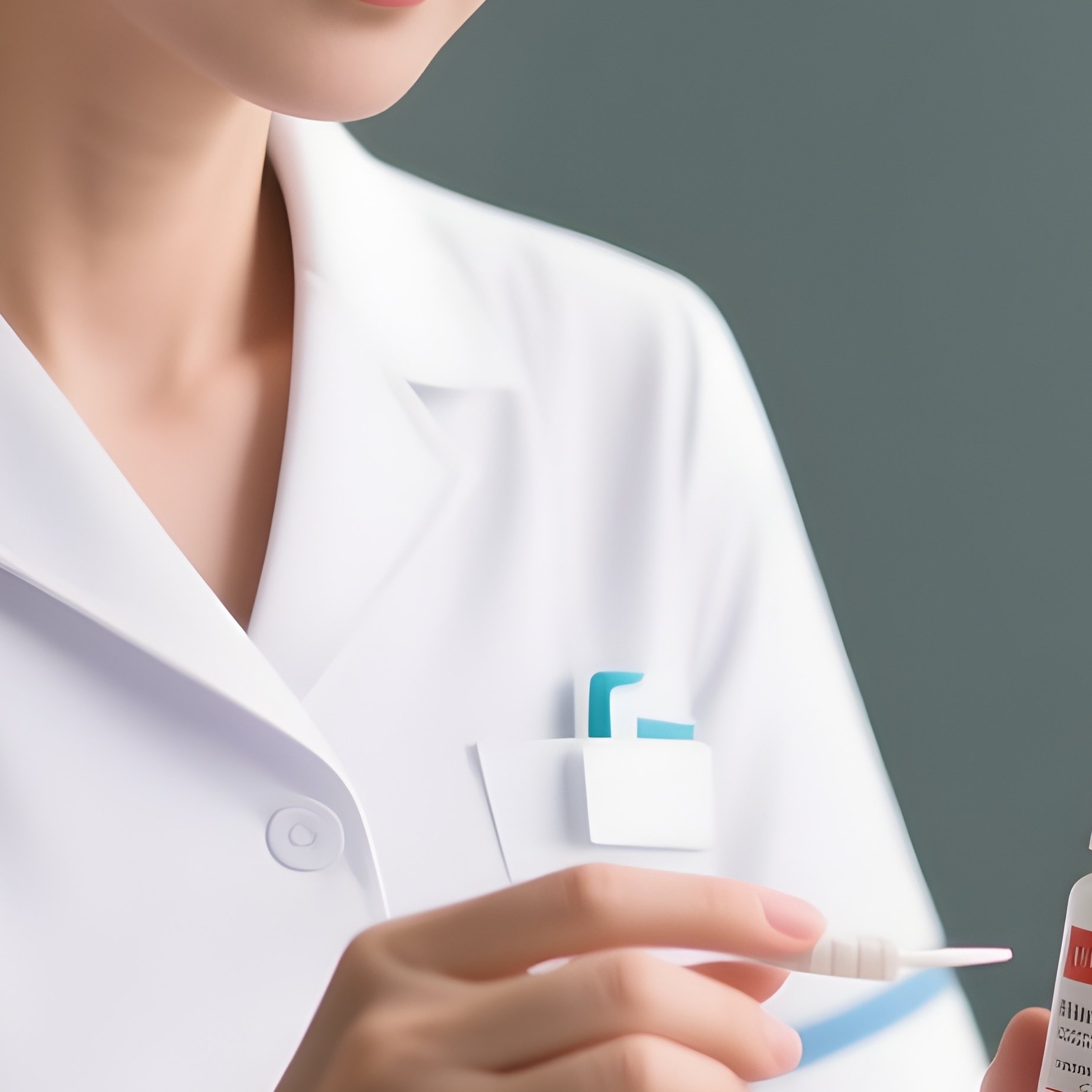 Photorealistic Nurse Explaining Medication Dosage To A Patient - Full Resolution Quality Preview