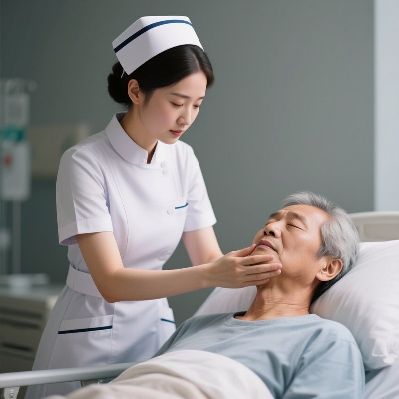 Photorealistic Nurse Guiding A Patient Through Guided Deep Breathing
