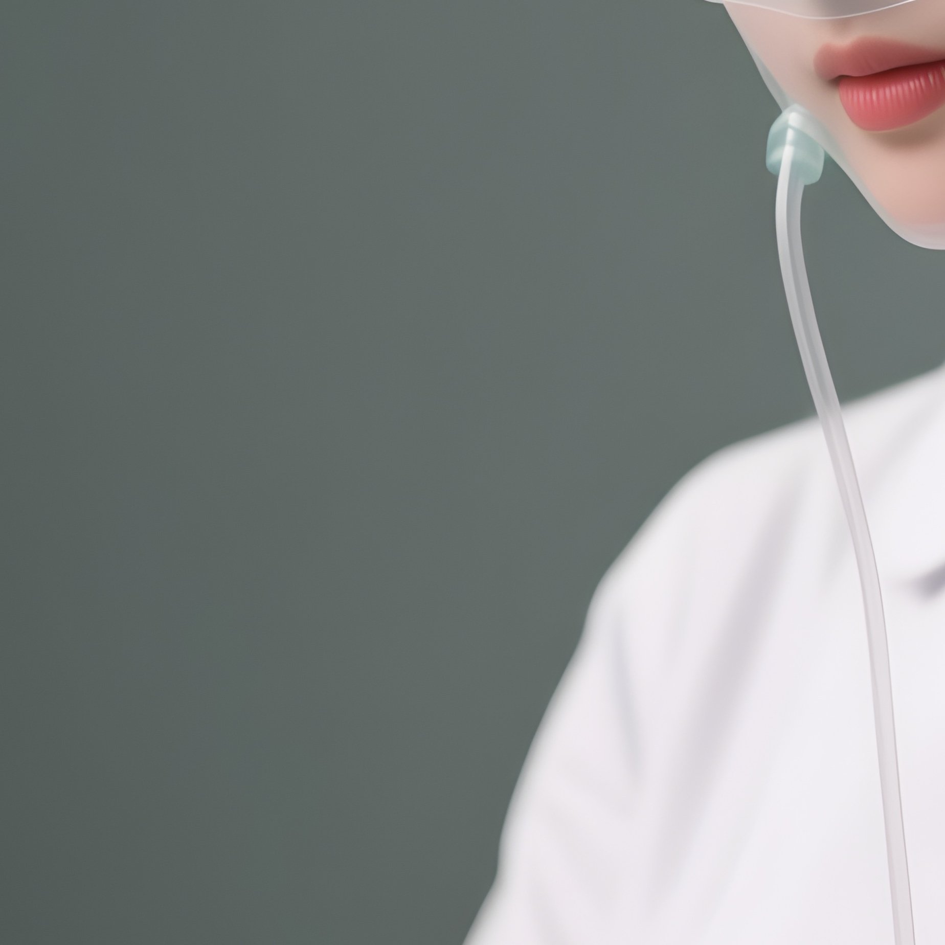 Photorealistic Nurse Measuring Oxygen Saturation With A Fingertip Sensor - Full Resolution Quality Preview