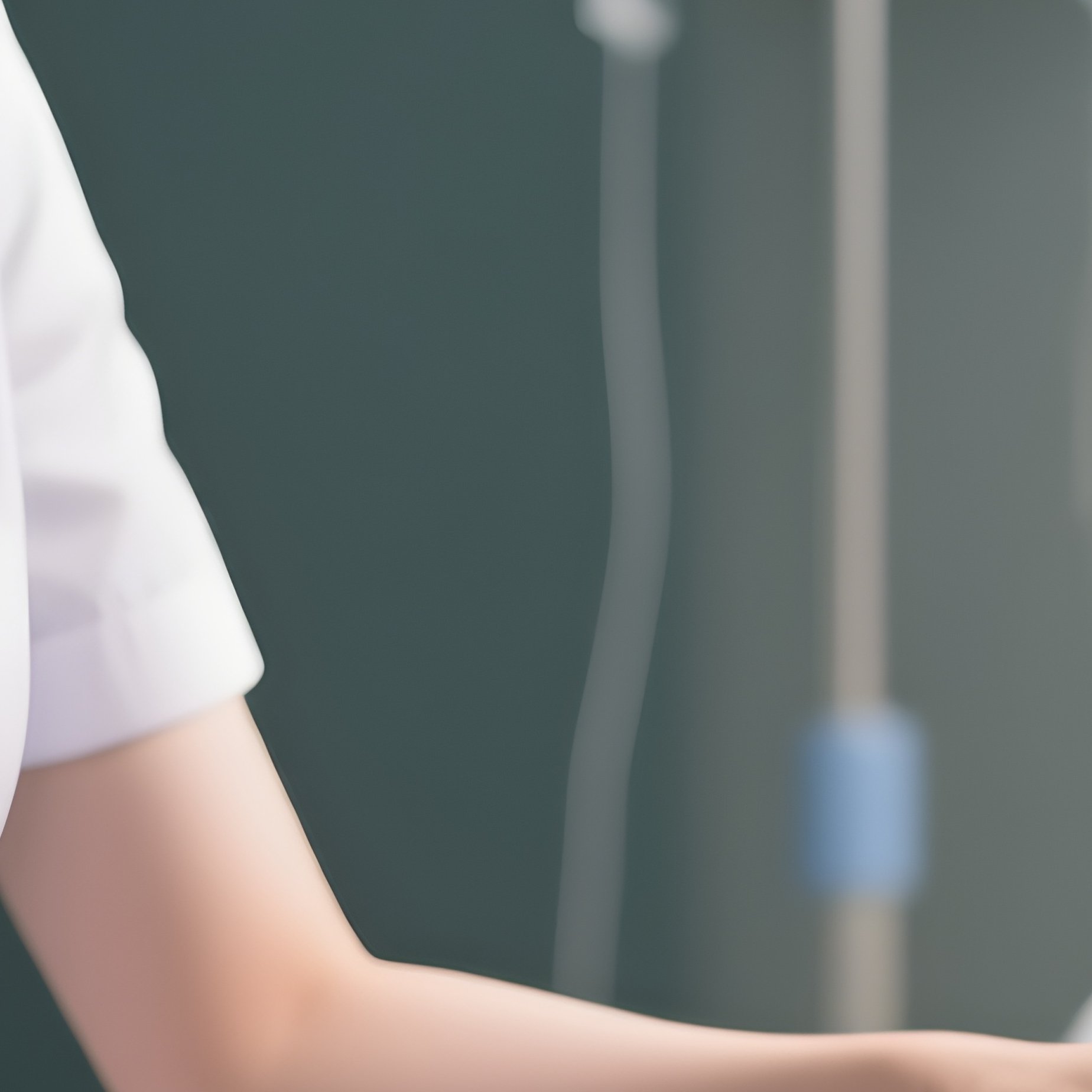 Photorealistic Nurse Offering A Comforting Hand To A Nervous Patient - Full Resolution Quality Preview