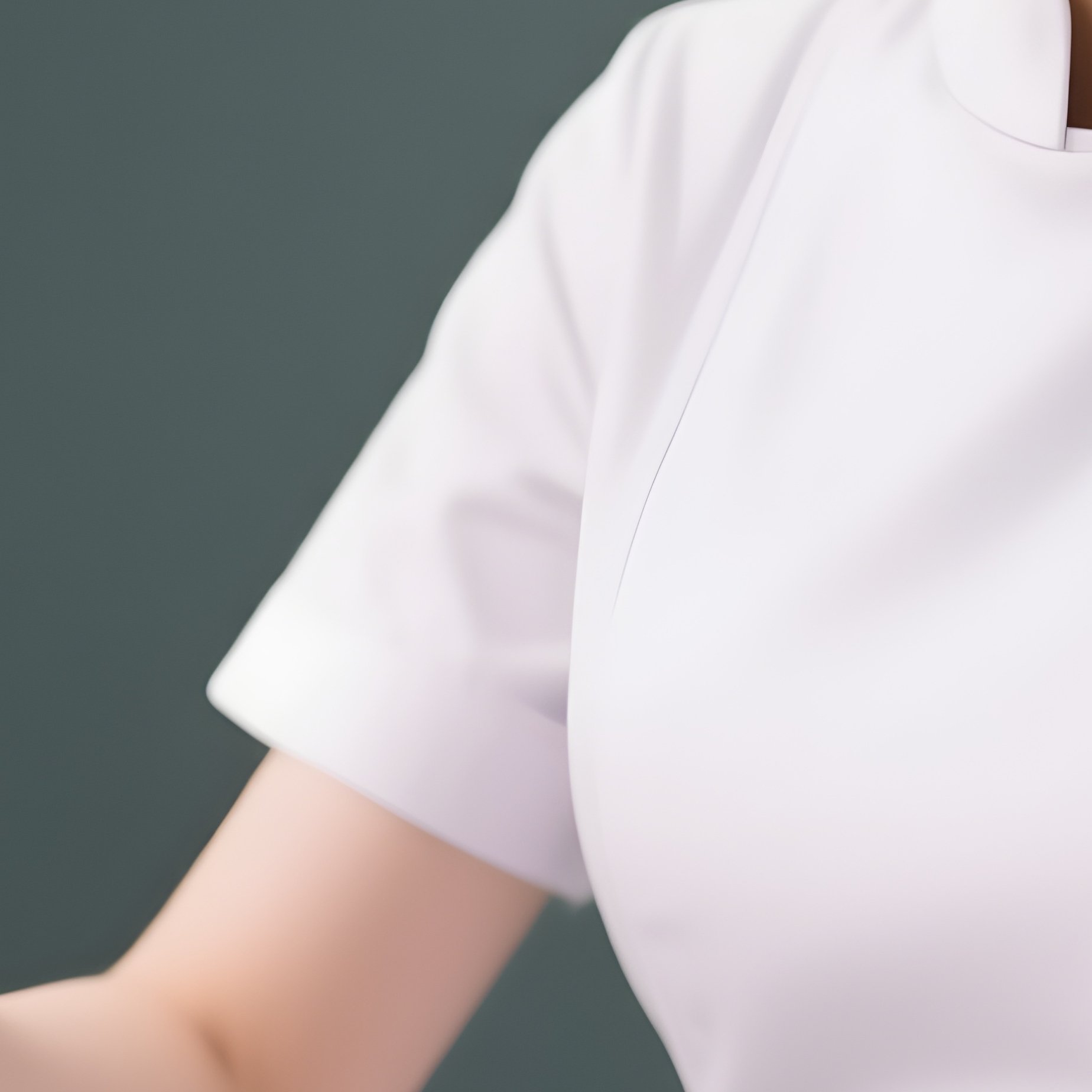 Photorealistic Nurse Preparing Supplies For Routine Catheter Care - Full Resolution Quality Preview