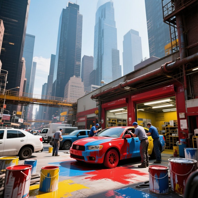Photorealistic Paint Shop Urban