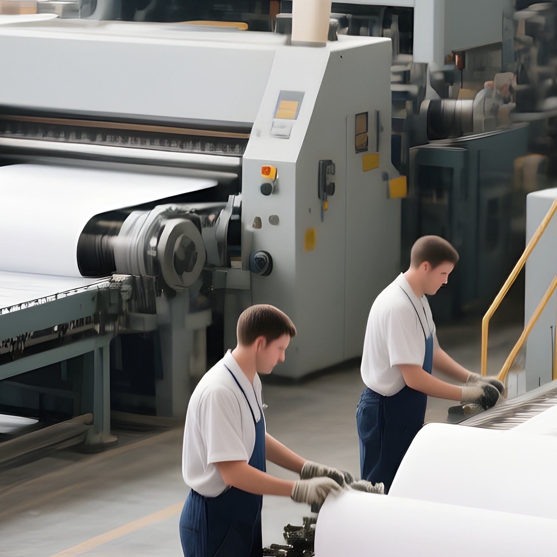 Photorealistic Paper Mill Scene - Full Resolution Quality Preview