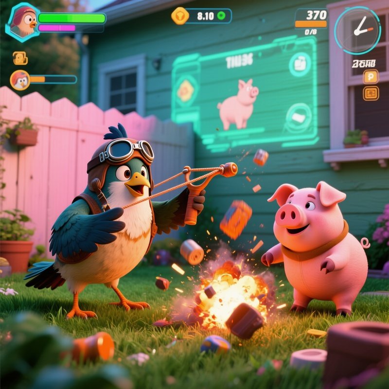 Photorealistic Pics Playing Like In The Angry Birds Game 2