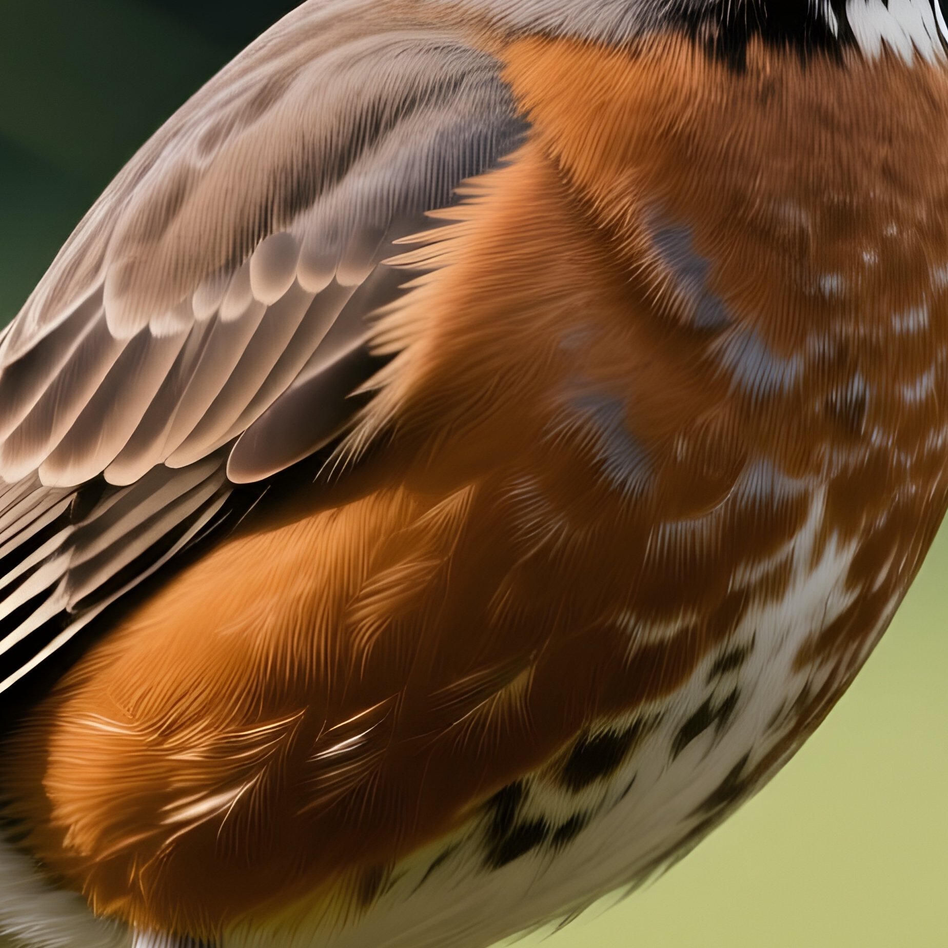 Photorealistic Robin Shadow Tall Grass - Full Resolution Quality Preview