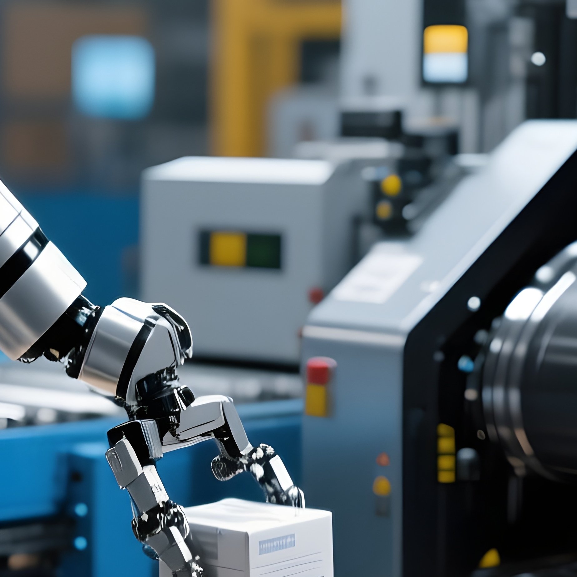 Photorealistic Robotic Palletizer Scene - Full Resolution Quality Preview