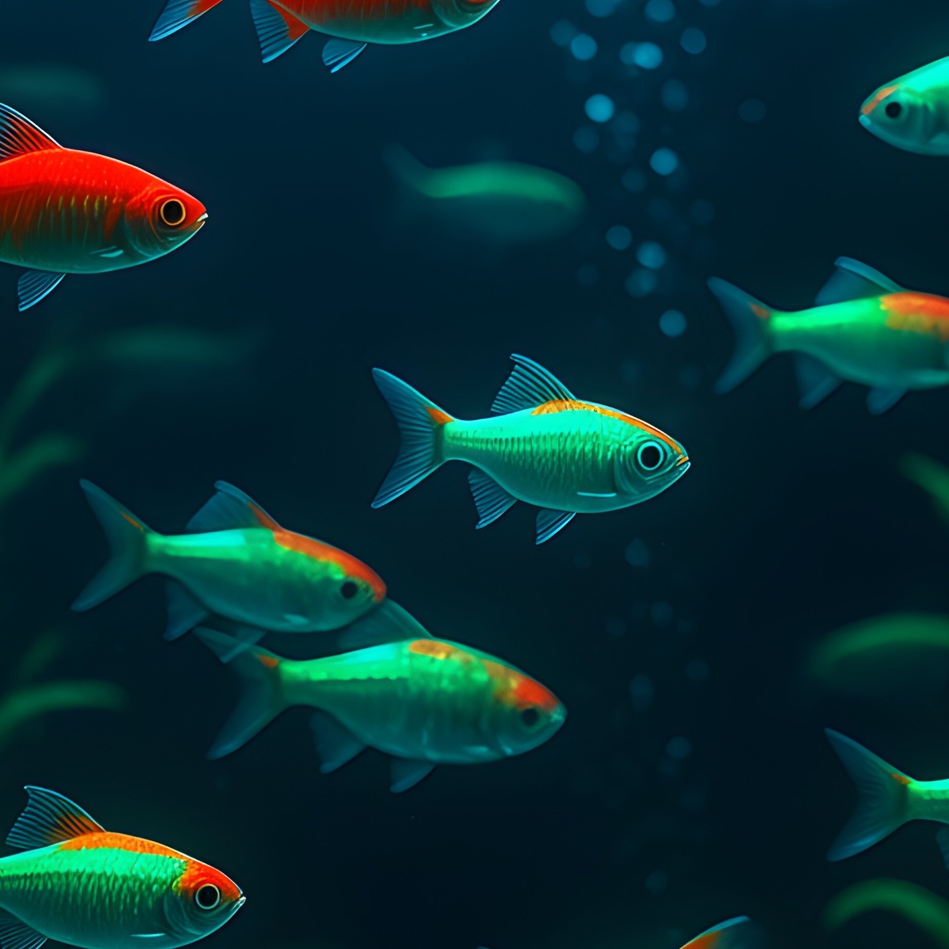 Photorealistic Science Fiction Aquarium - Full Resolution Quality Preview