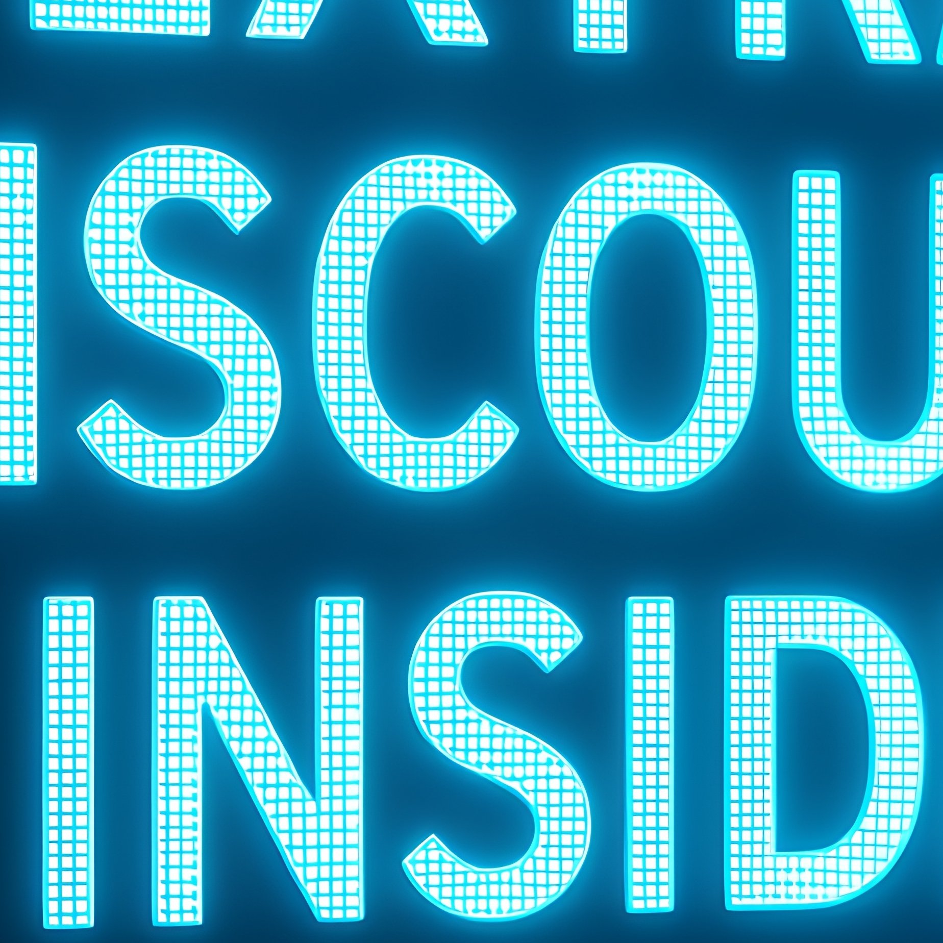 Photorealistic Science Fiction Led Sign - Full Resolution Quality Preview