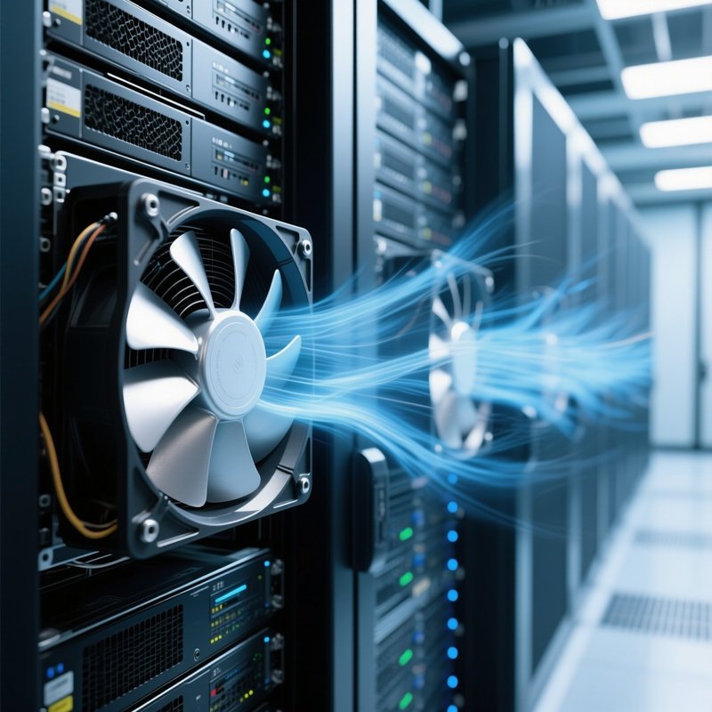 Photorealistic Server Cooling Fans