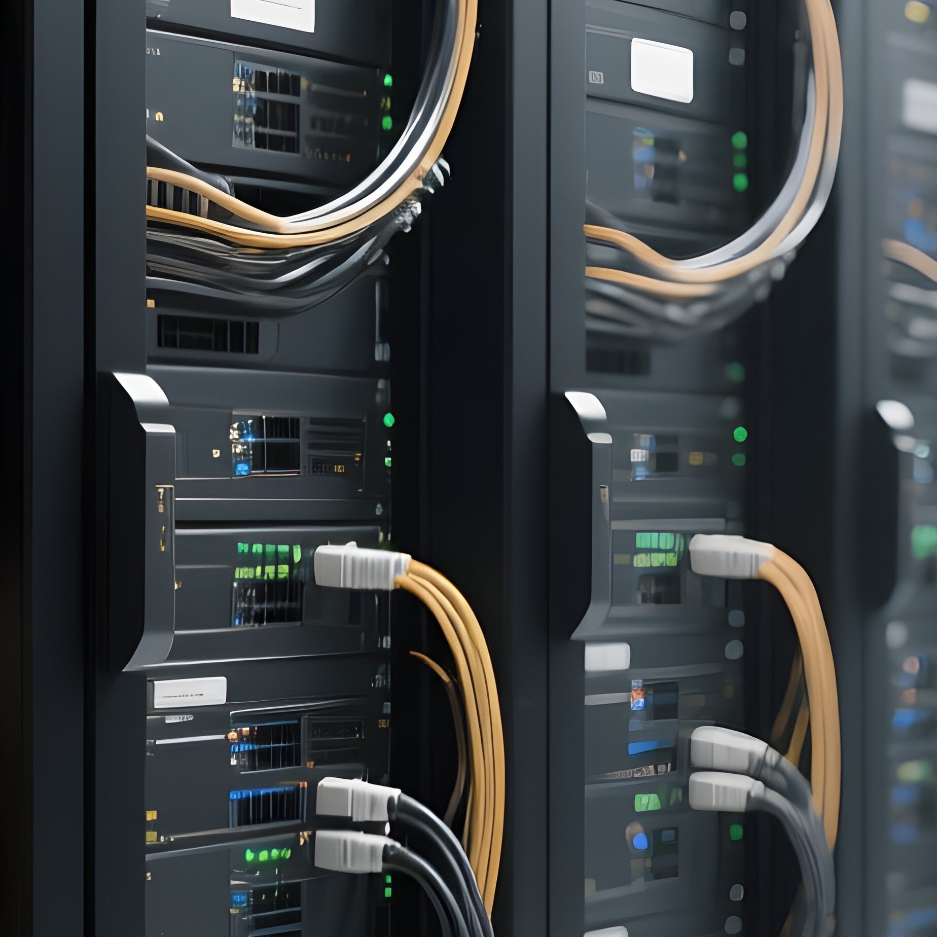 Photorealistic Server Racks - Full Resolution Quality Preview