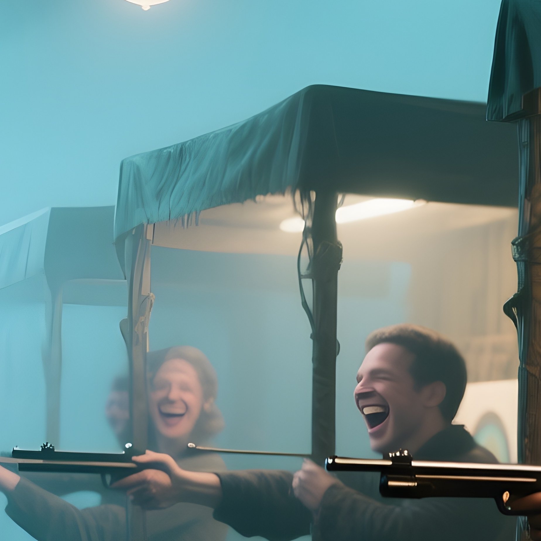 Photorealistic Shooting Booths Laughter Mystical - Full Resolution Quality Preview