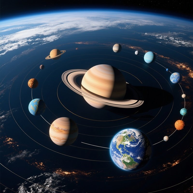 Photorealistic Solar System Image 2