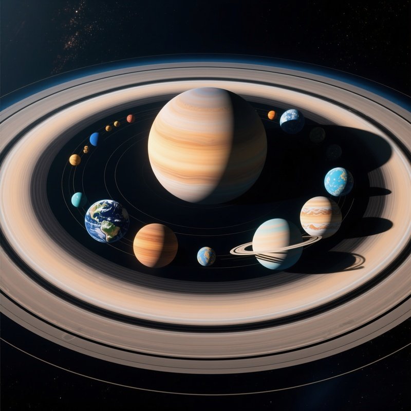 Photorealistic Solar System Image