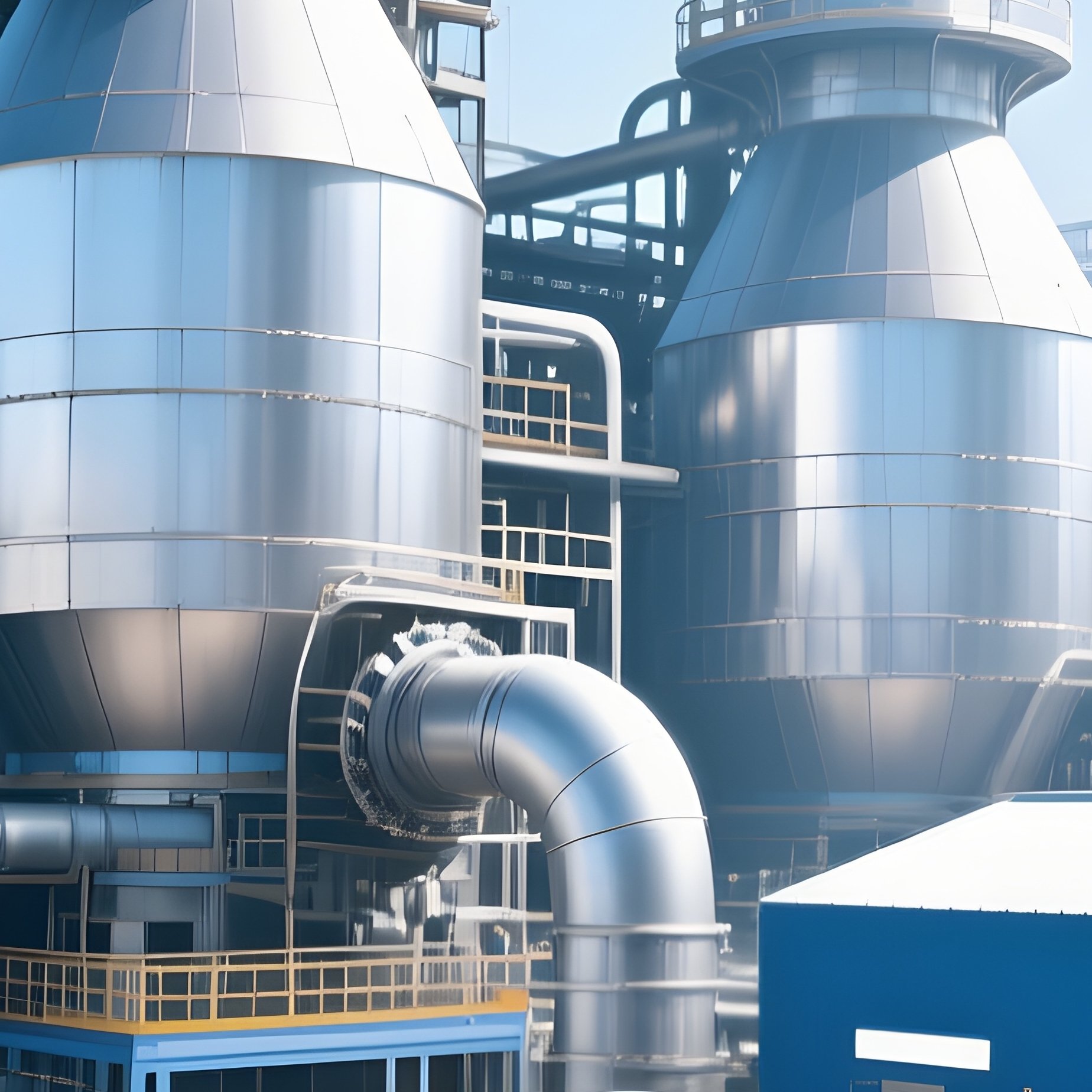 Photorealistic Steel Processing Plant - Full Resolution Quality Preview