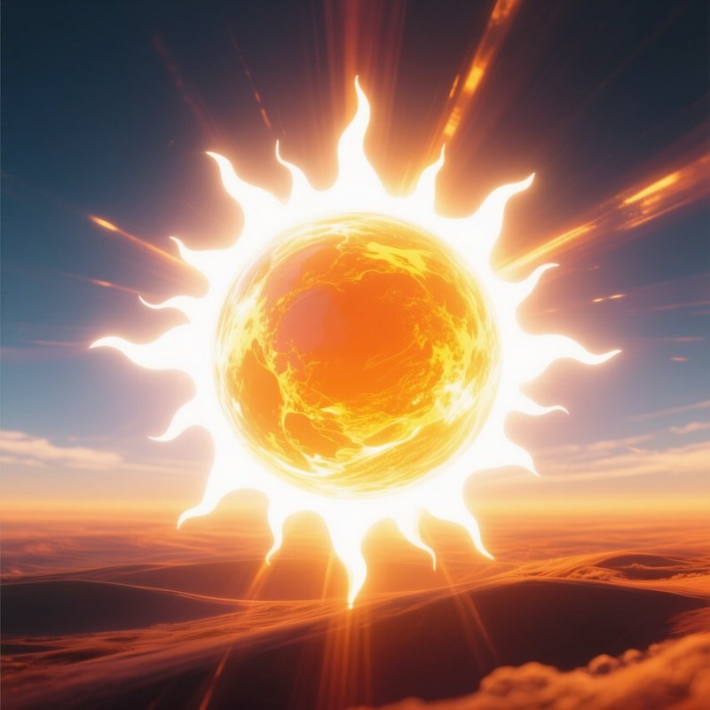 Photorealistic Sun Metaphor