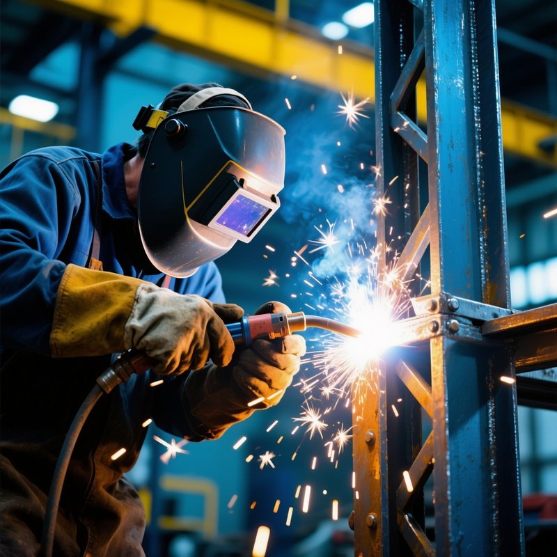 Photorealistic Welder Sparkling