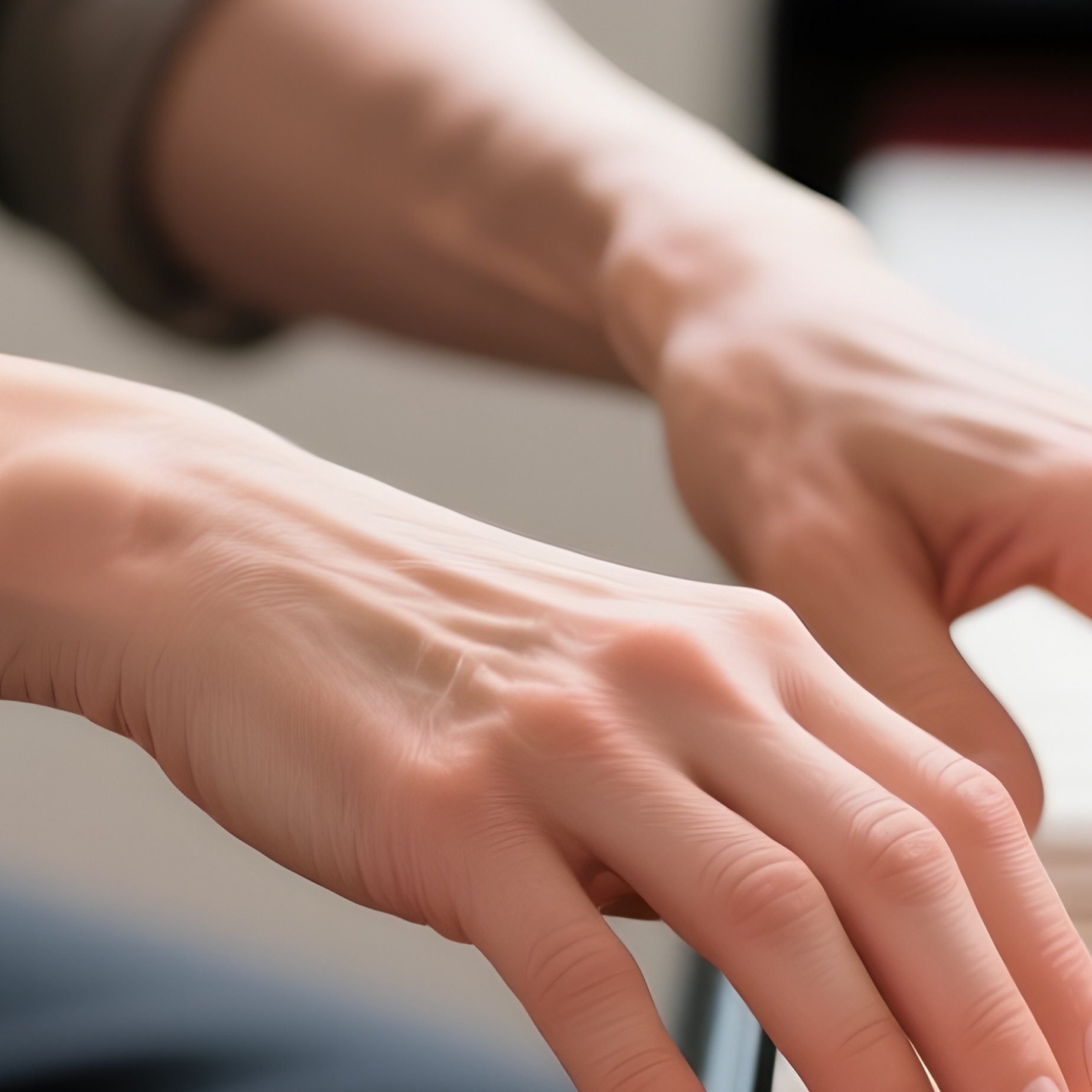 Piano Lesson: A Teacher’S Hands Over A Student’S Hands On Piano Keys, Showing The Correct Positioning. - Full Resolution Quality Preview