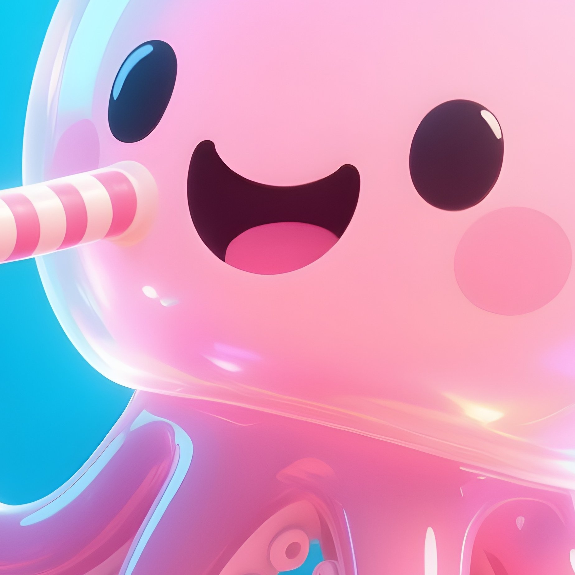 Piglet Squid Round Translucent Body Cartoonlike Siphon - Full Resolution Quality Preview