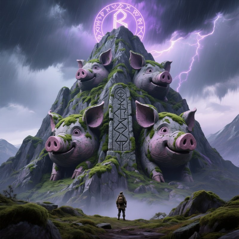 Pigs On A Mountain 2