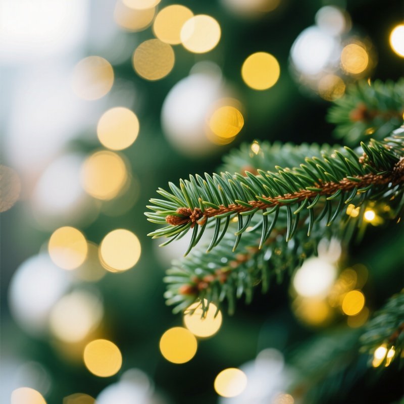 Pine Tree Branches Nature Pine Tree