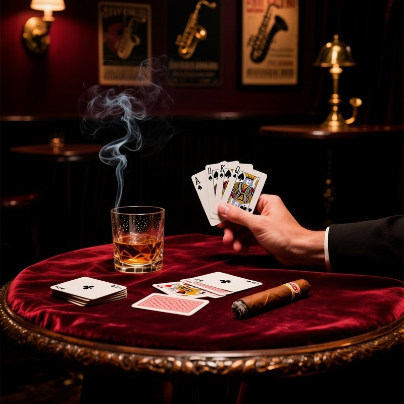 Pinochle Vintage Speakeasy Table