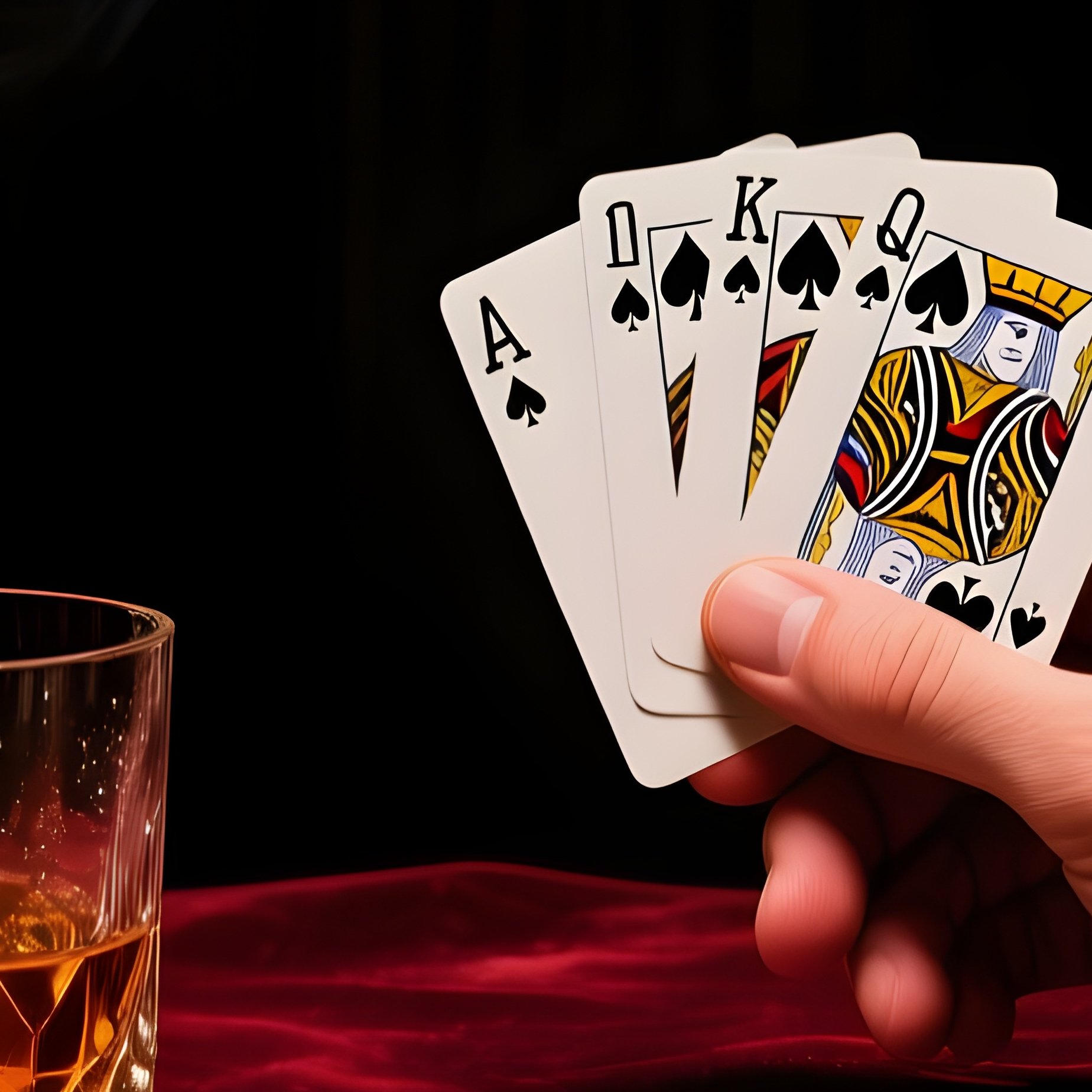 Pinochle Vintage Speakeasy Table - Full Resolution Quality Preview