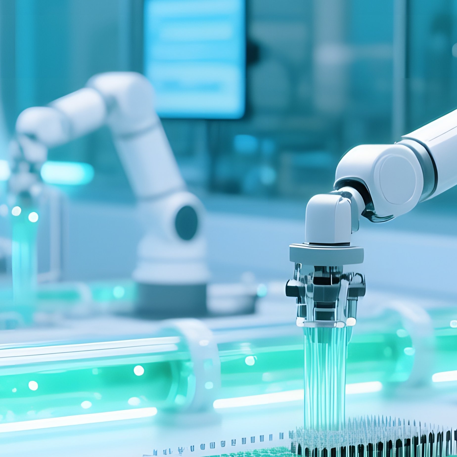 Piping System In A Biological Lab With Liquid Circulation - Full Resolution Quality Preview