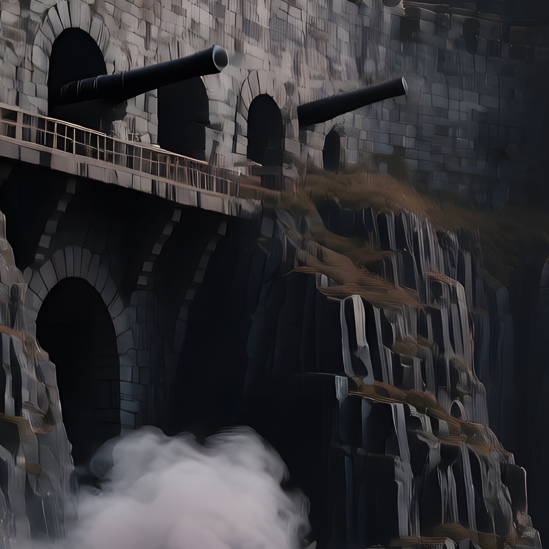 Pirate Stronghold Basalt Cliffs - Full Resolution Quality Preview