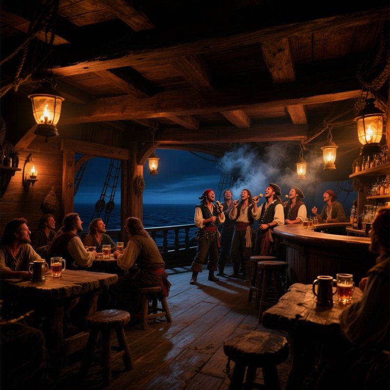 Pirate Tavern Night Scene