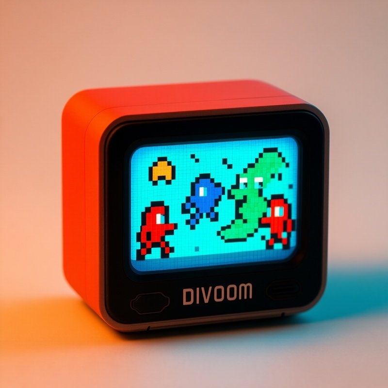 Pixel Art Display Box Like Divoom Showing 8 Bit Animations