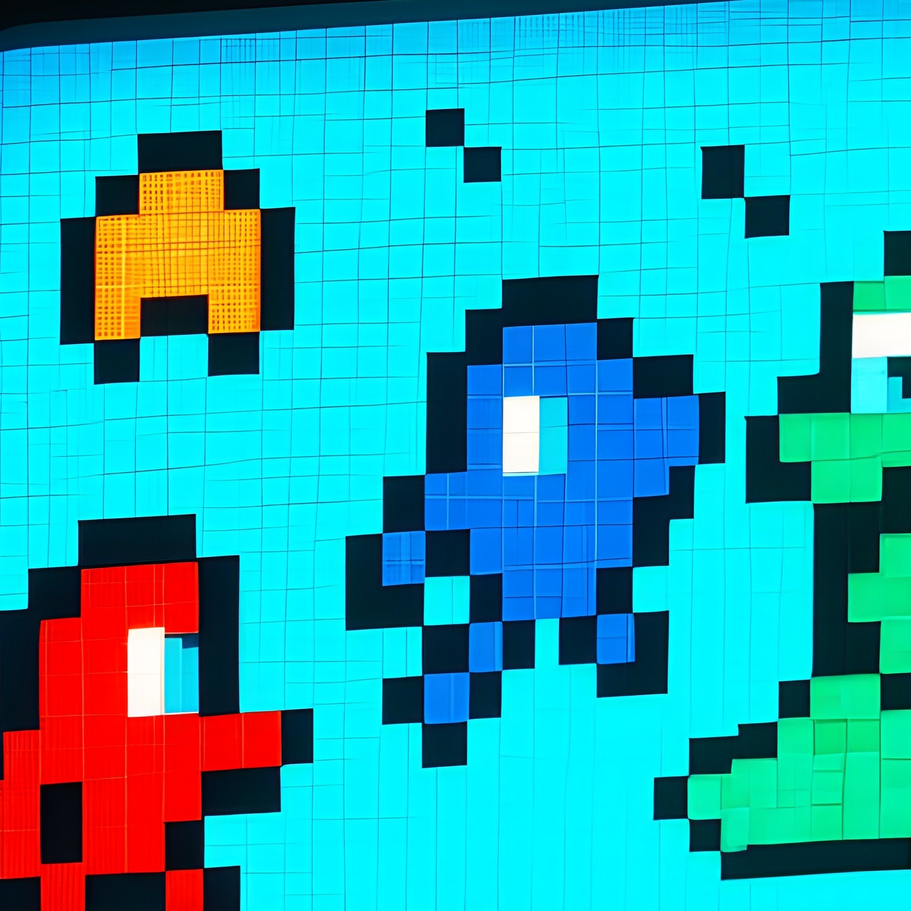 Pixel Art Display Box Like Divoom Showing 8 Bit Animations - Full Resolution Quality Preview