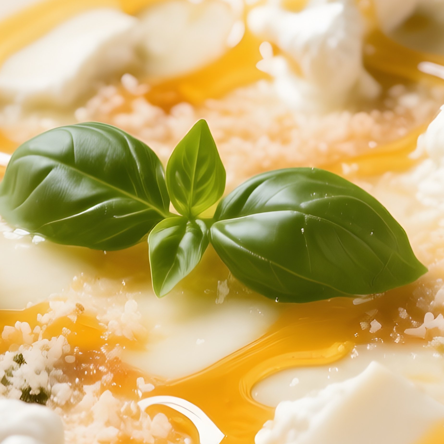 Pizza Quattro Formaggi White Pizza With Melting Cheeses And Honey Drizzle - Full Resolution Quality Preview