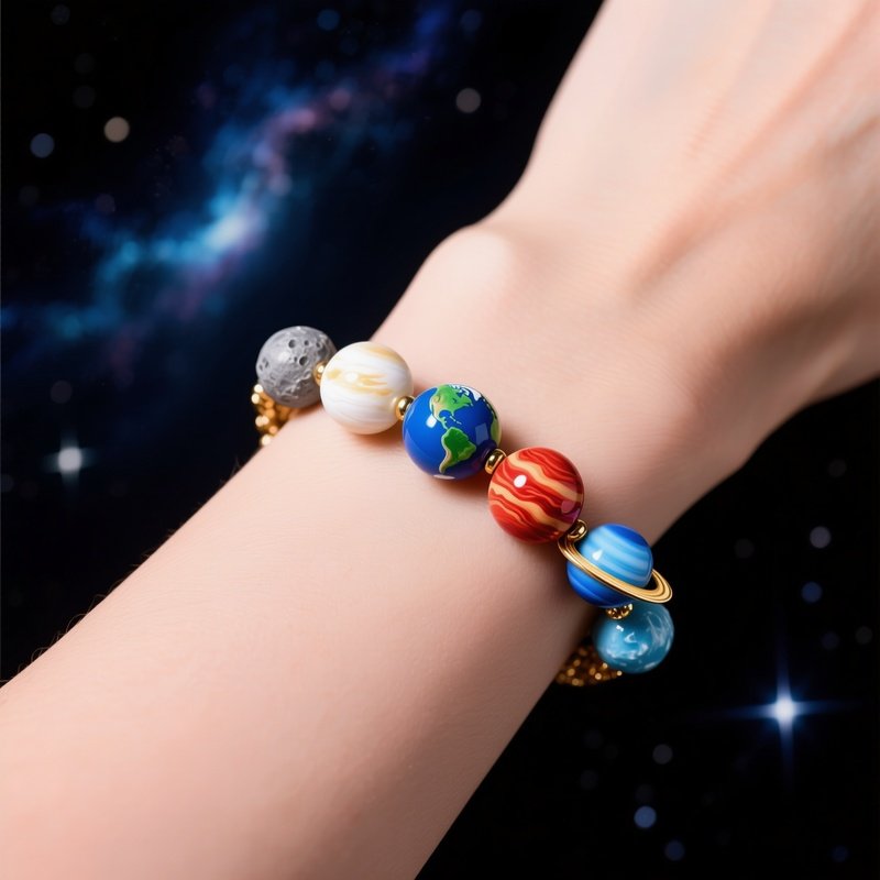 Planetary Bracelet Solar System Beads
