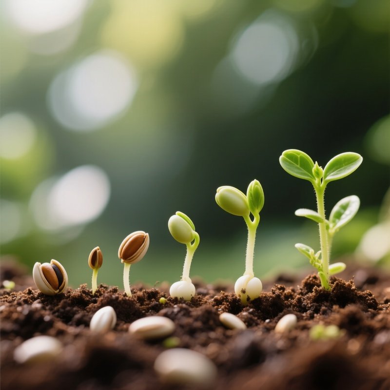 Plant Growth Stages From Seed To Sprout Growth Nature