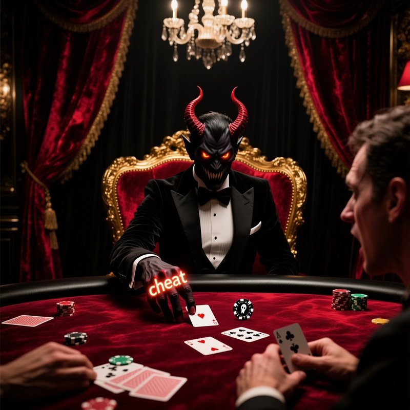 Poker Game Literal Devil Cheats Soul