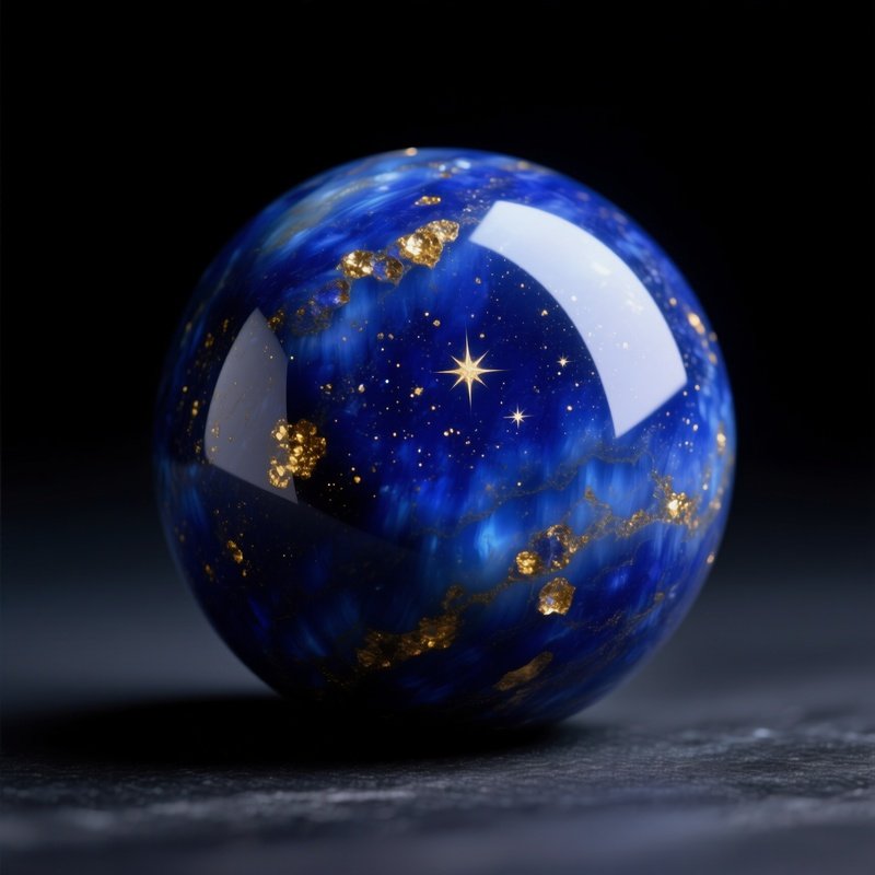 Polished Lapis Lazuli Sphere