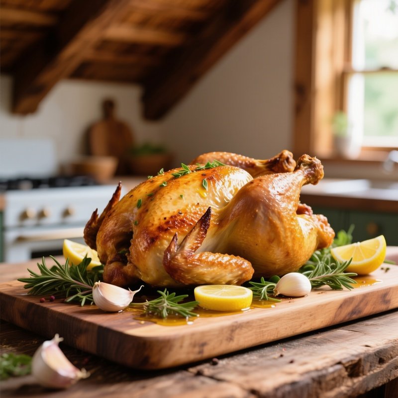 Pollo Al Mattone Flattened Chicken Roasted With Herbs Garlic And Lemon