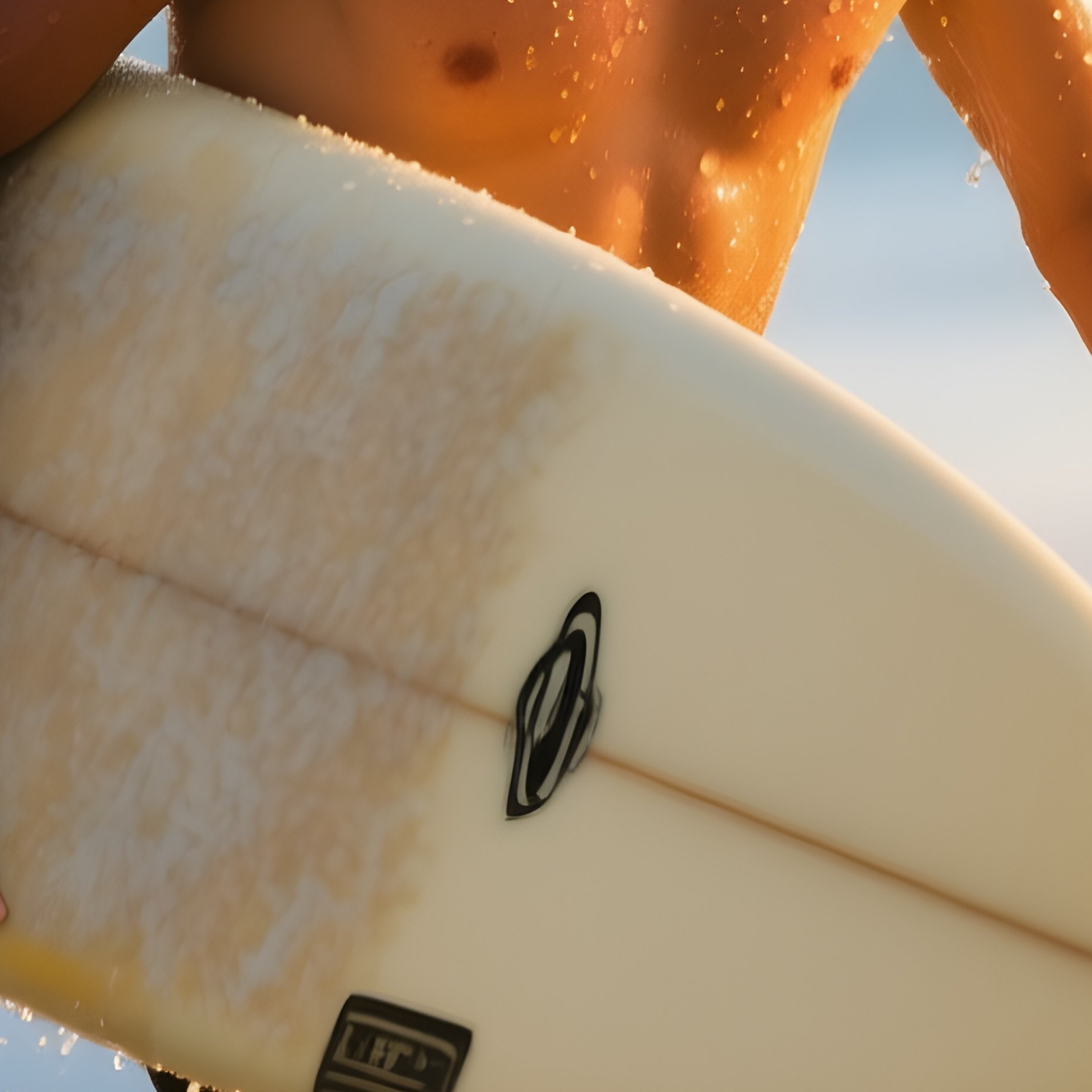 Post Surf Stoke Surfer Walking Out Of Water - Full Resolution Quality Preview