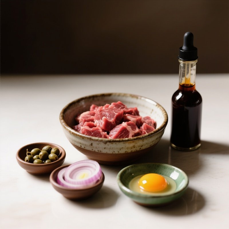 Preparing Tartare Still Life
