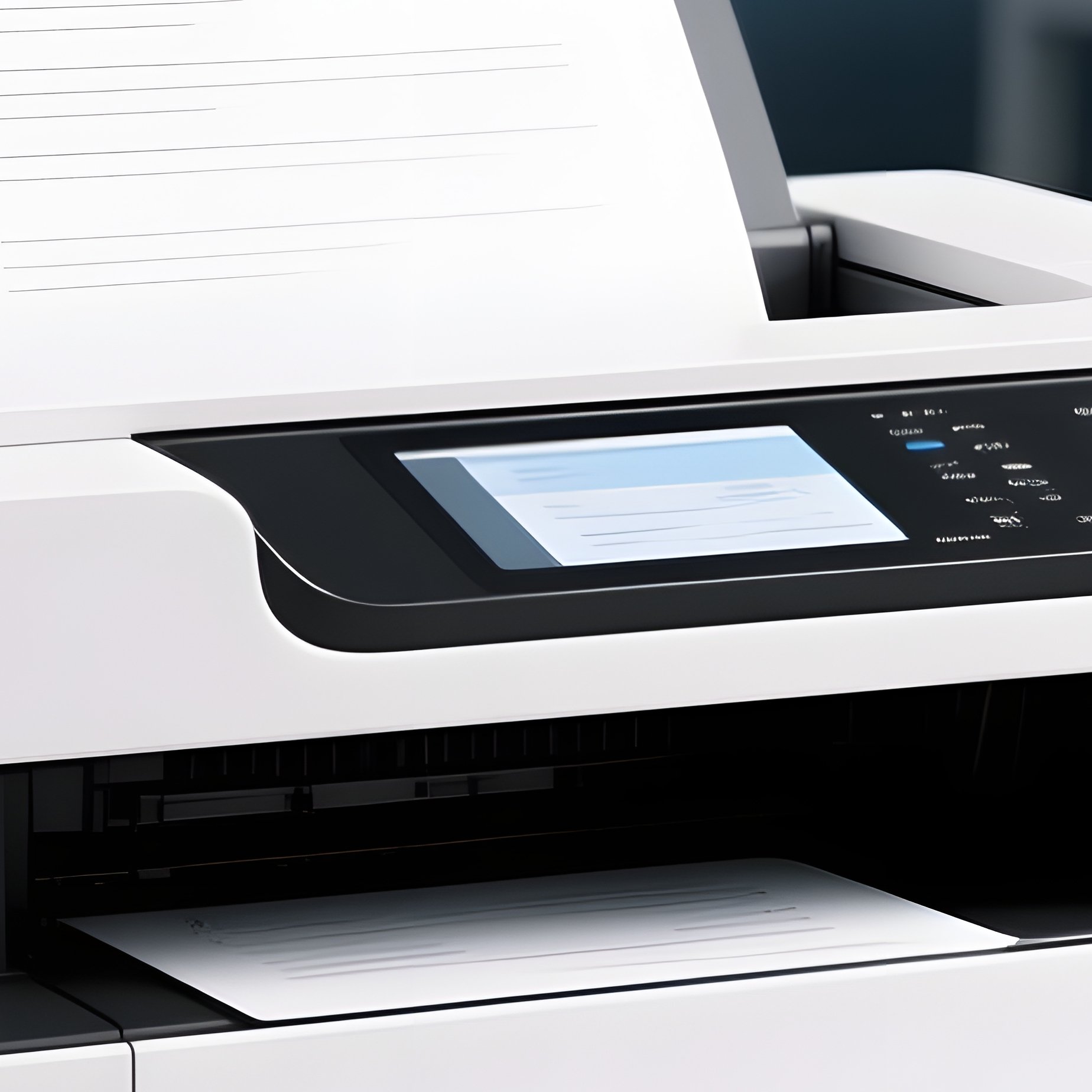 Printer With Ghost Emojis Printer Ghosts - Full Resolution Quality Preview