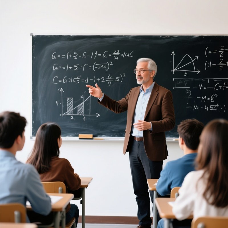 Professor Teaching In Classroom