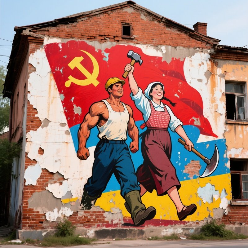 Propaganda Mural Fading 1989