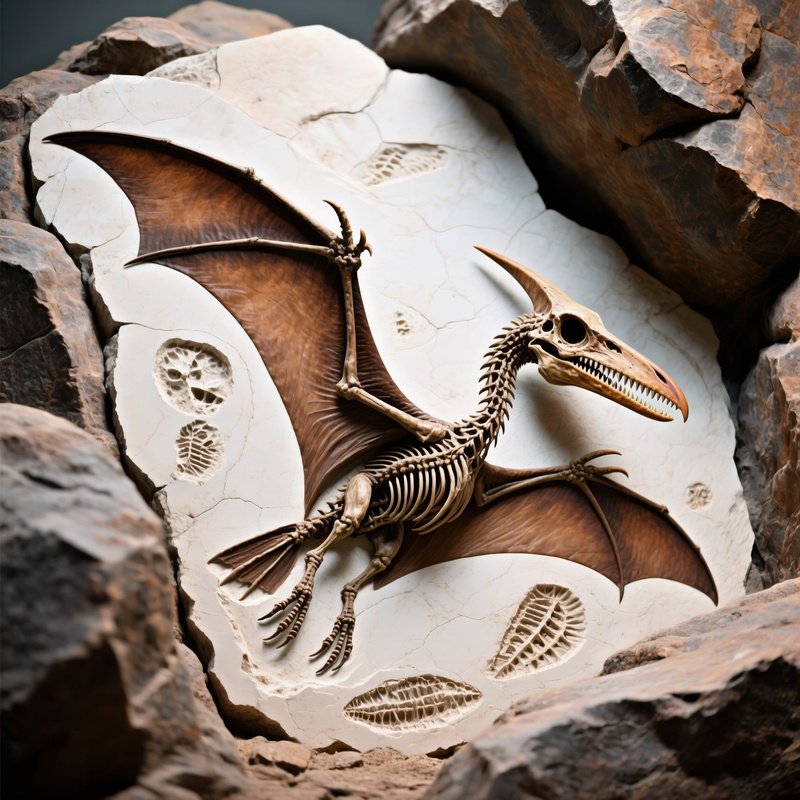 Pteranodon_Fossil_In_Rock