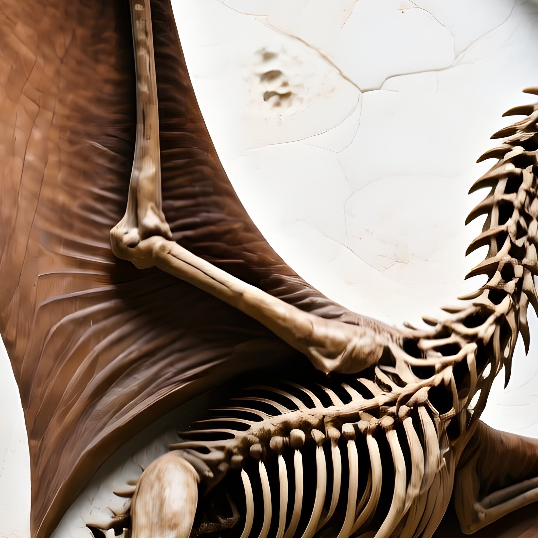 Pteranodon Fossil In Rock - Full Resolution Quality Preview