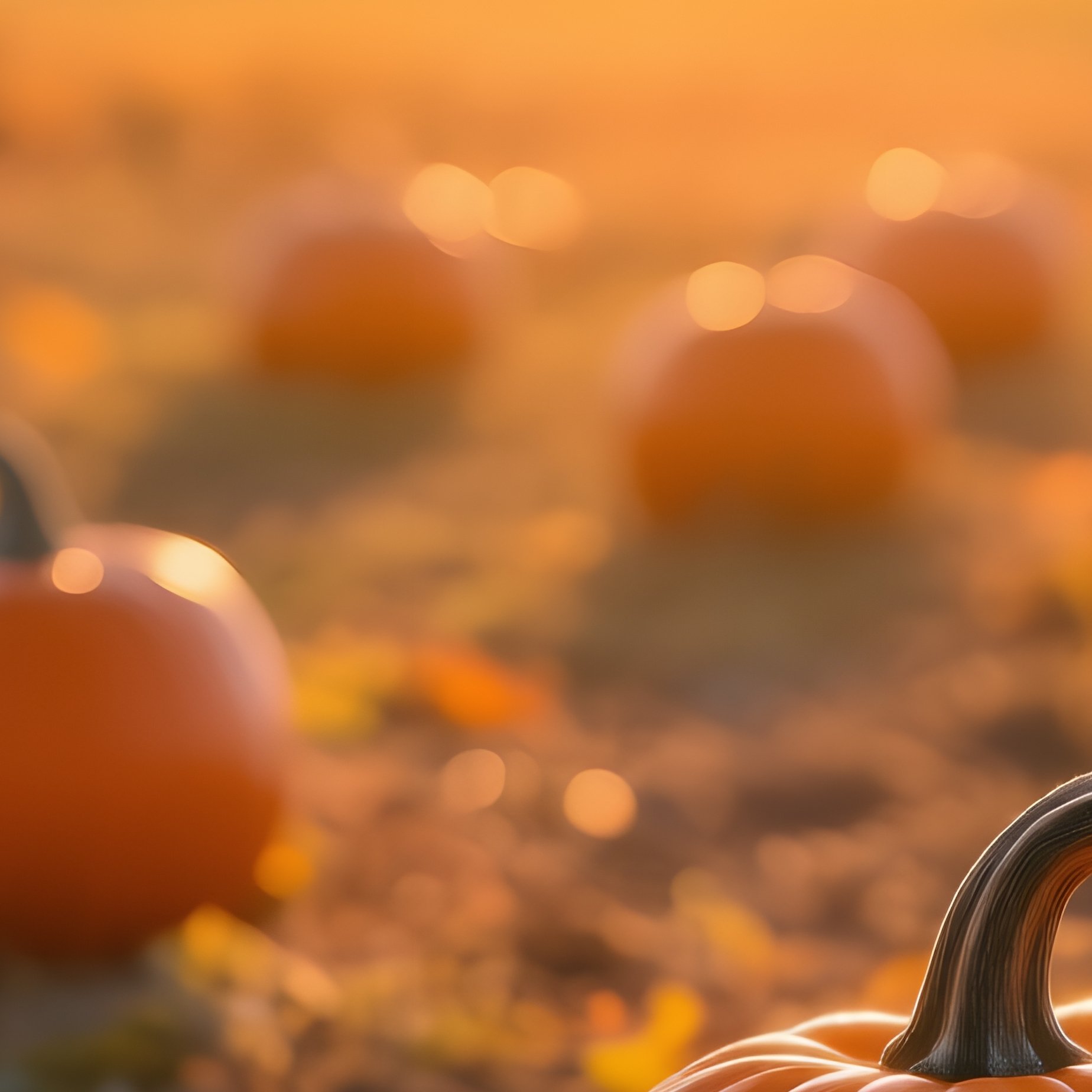 Pumpkins In A Field At Sunset Pumpkin Field - Full Resolution Quality Preview