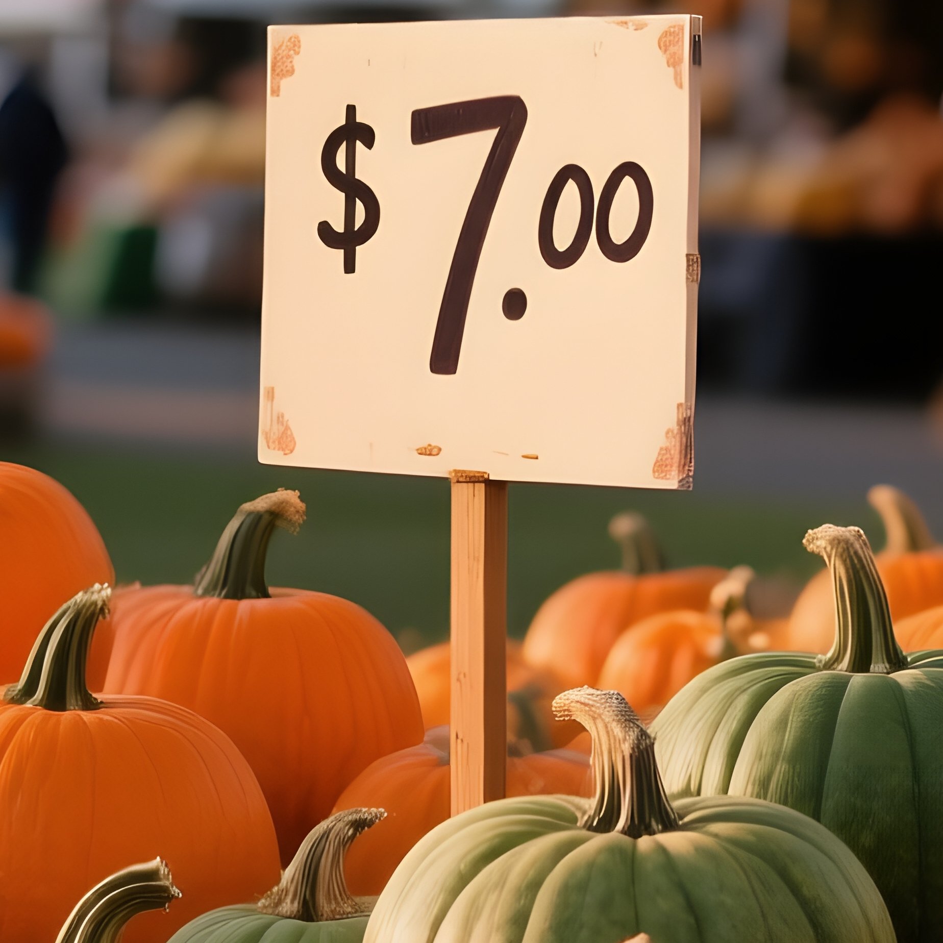 Pumpkins On Display At A Market Pumpkin Market - Full Resolution Quality Preview