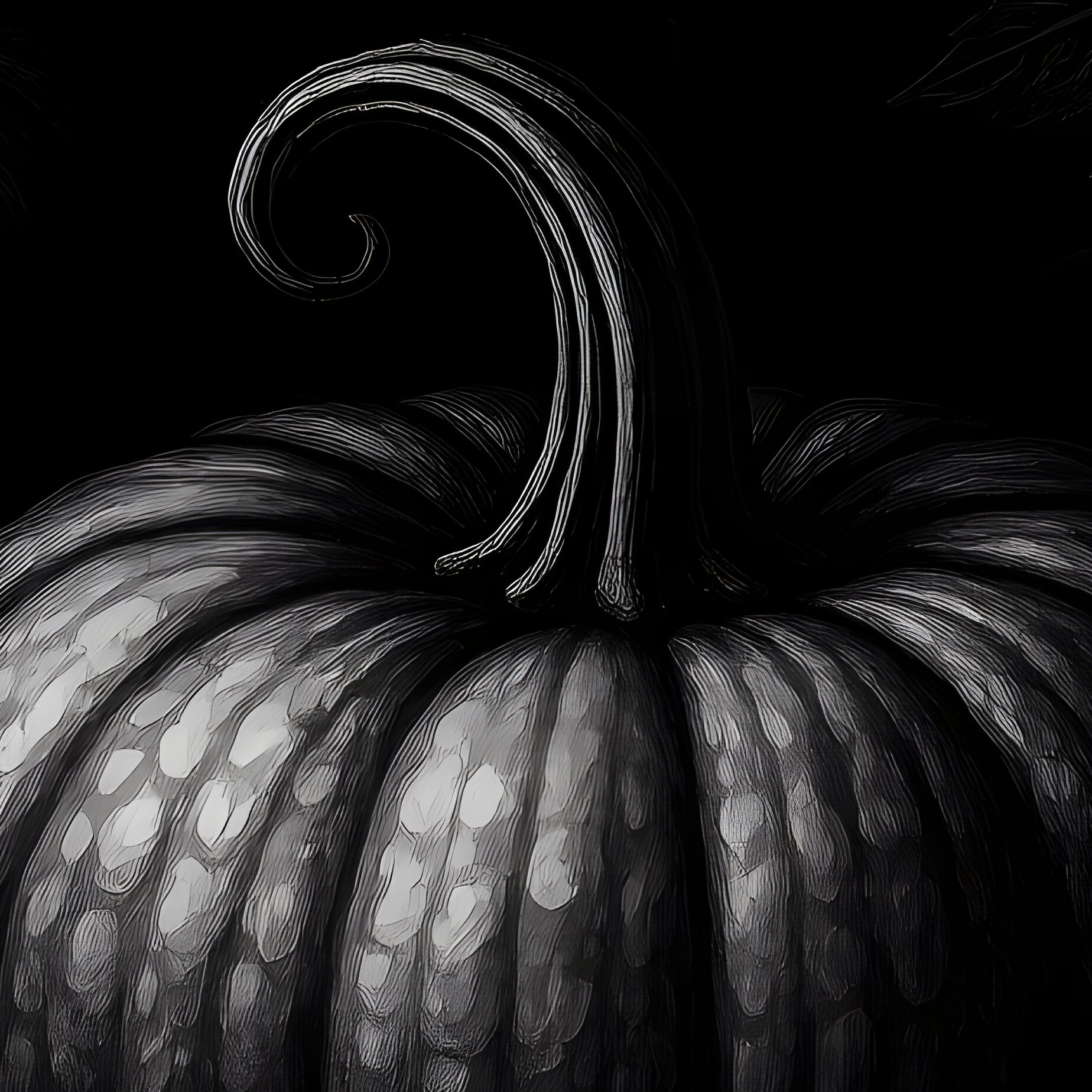 Pumpkins Pumpkins Grayscale - Full Resolution Quality Preview